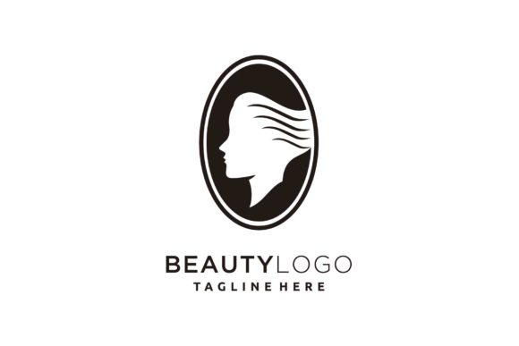 Download Beauty Hair Salon Face Logo Design Oval - Logo design Collection