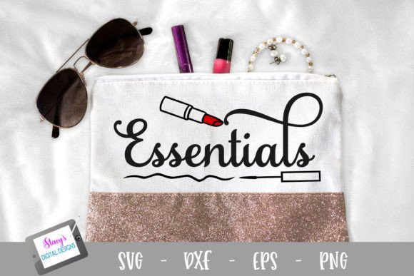Download Makeup Bag Design - Essentials SVG - Design Collection