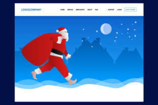 Download Christmas Concept of Header Web Design for Landing Page - Design Collection