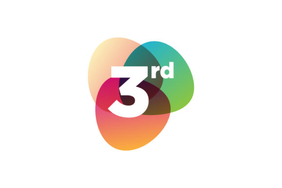 Download Number Third Logo Colorful Design Vector - Design Collection