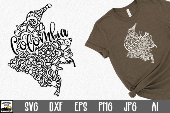 Download Colombia SVG File - Mandala Design - Design Collection