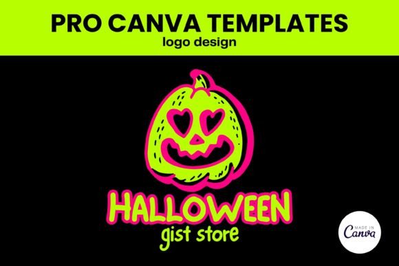 Download Halloween Logo Design PRO Canva Template - Logo design Collection