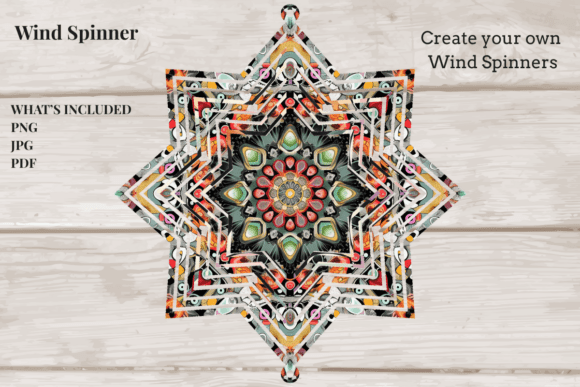 Download Mandala Mosaic Star Spinner - Star Collection