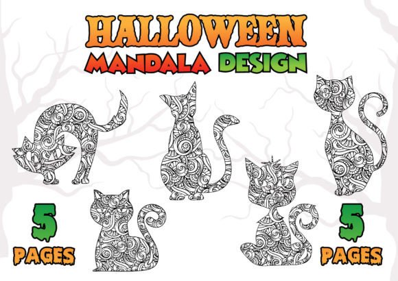 Download Halloween Mandala Design Vol 02 - Design Collection