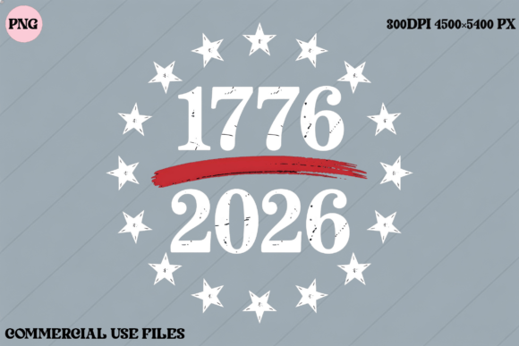 Download 1776 2026 Bicentennial Stars Graphic - Star Collection