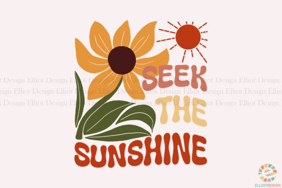 Download Seek the Sunshine Boho Flower Design PNG - Design Collection