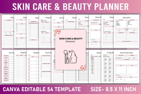 Download Editable Skin Care &amp; Beauty Planner - Care Collection