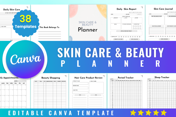 Download Editable Skin Care &amp; Beauty Planner - Care Collection