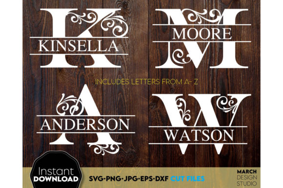 Download Alphabet Split Monogram Bundle Letters - Monogram Collection