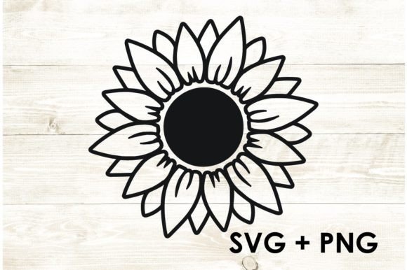 Download Sunflower Outline Simple Flower Design - Design Collection