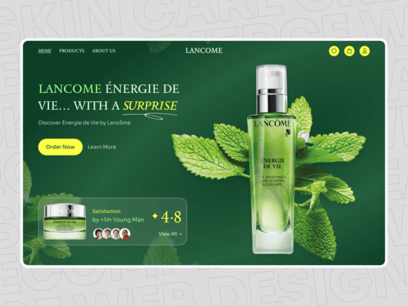 Download Skin Care Cream Ecommerce Web Design - Care Collection