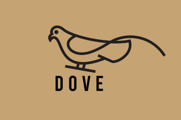 Download Dove Bird Minimalist Logo Design Templat - Logo design Collection