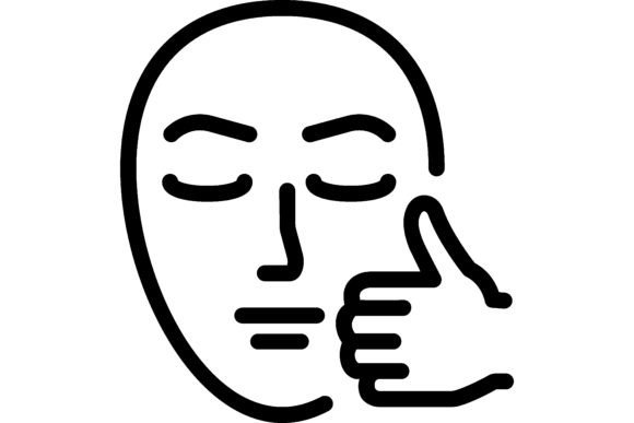 Download Skin Care Line Icon. Face, Thumb-up, Bea - Care Collection